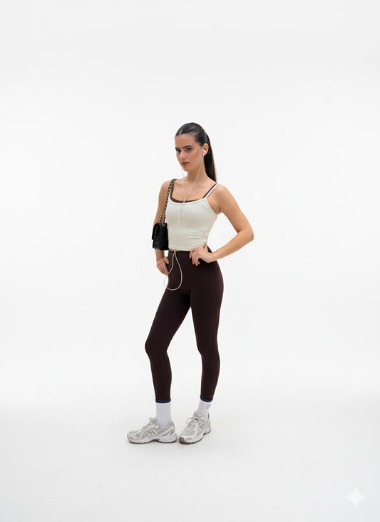 Double Layer Set- Burgundy & Cream